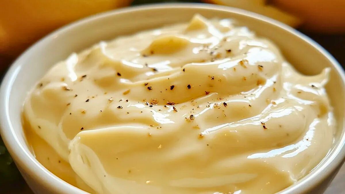 Esta receta de mayonesa casera clásica es muy fácil de hacer yu lleva simples ingredientes.