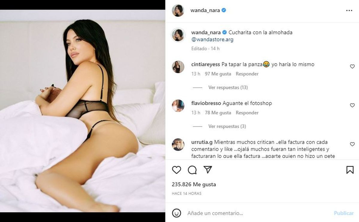 El último posteo de Wanda Nara en sus redes levantó mucho fuego.