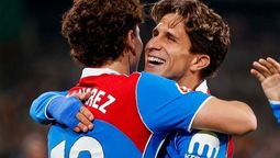 Giuliano Simeone marcó un golazo. Giuliano Simeone marcó un golazo.