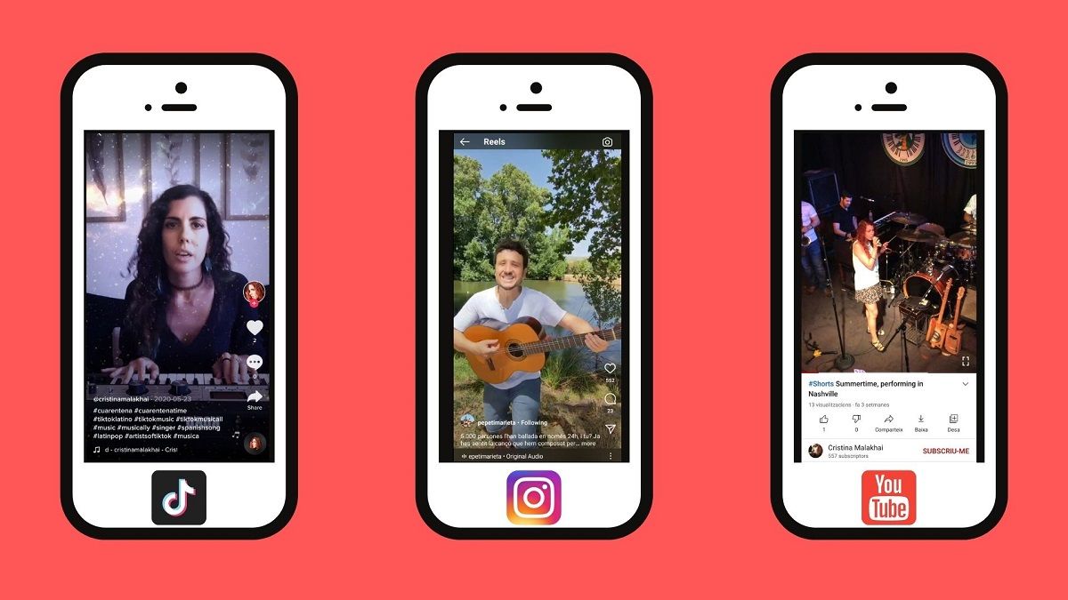 YouTube apuesta al vídeo corto muy parecido a los reels de Instagram o a TikTok, también en vertical.