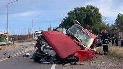 El accidente con una víctima fatal ocurrió en ruta 143 y calle Los Campamentos, en Villa Atuel, San Rafael. Foto: Ministerio de Seguridad