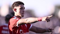 Montiel hizo el gol de los Rojos.