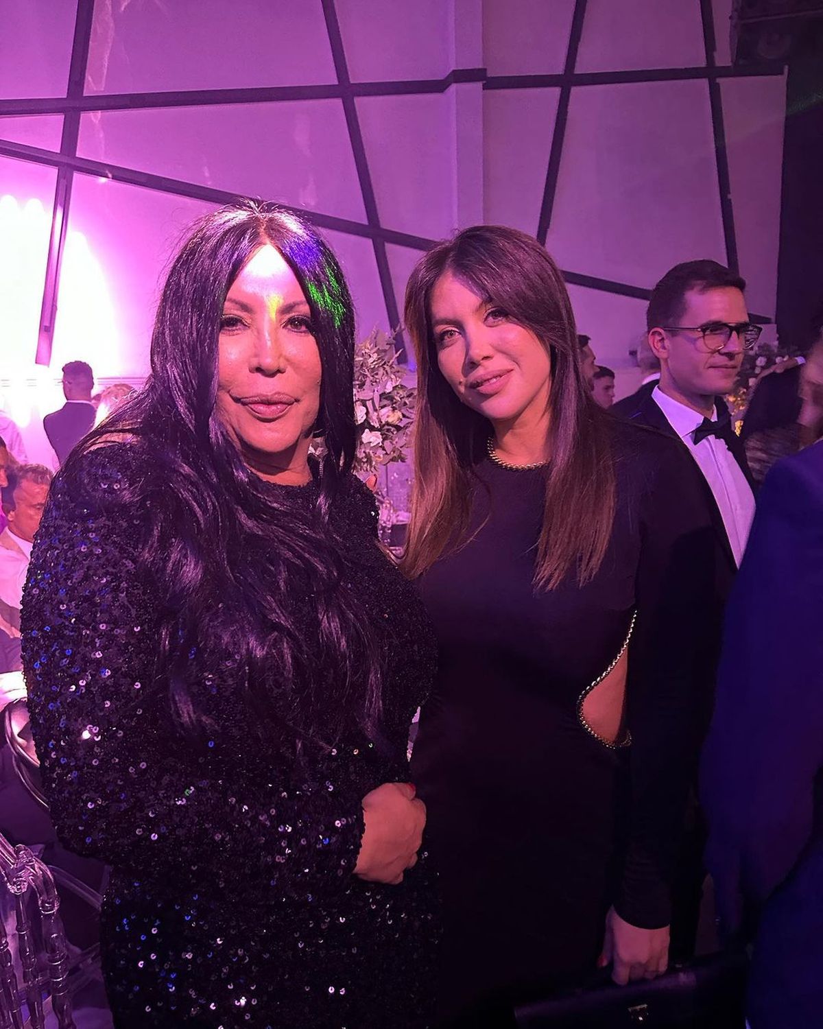 La Turca no se privó de una selfie con Wanda Nara.