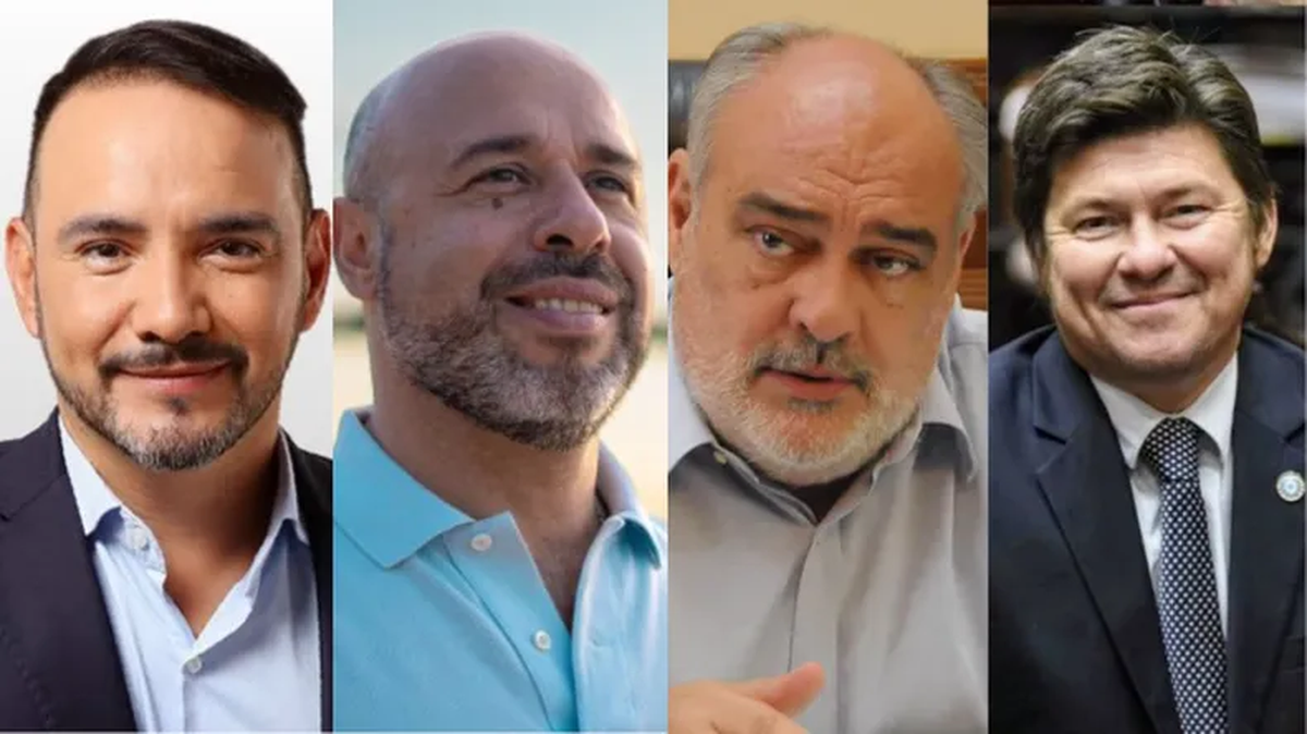 Candidatos en Corrientes: Juan Pablo Valdez, Martín Ascúa, Ricardo Colombi y Claudio Almirón. Candidatos en Corrientes: Juan Pablo Valdez, Martín Ascúa, Ricardo Colombi y Claudio Almirón.