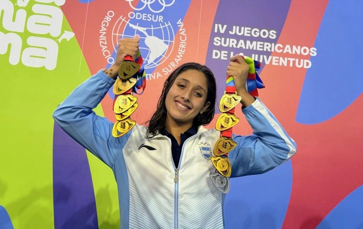 Agostina Hein brilló en la natación de los Juegos Sudamericanos de la Juventud y apunta a Los Ángeles 2028
