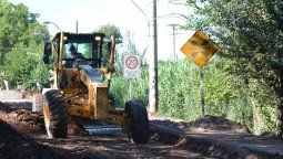 Por fin arreglan la calle Tirasso de Guaymallén