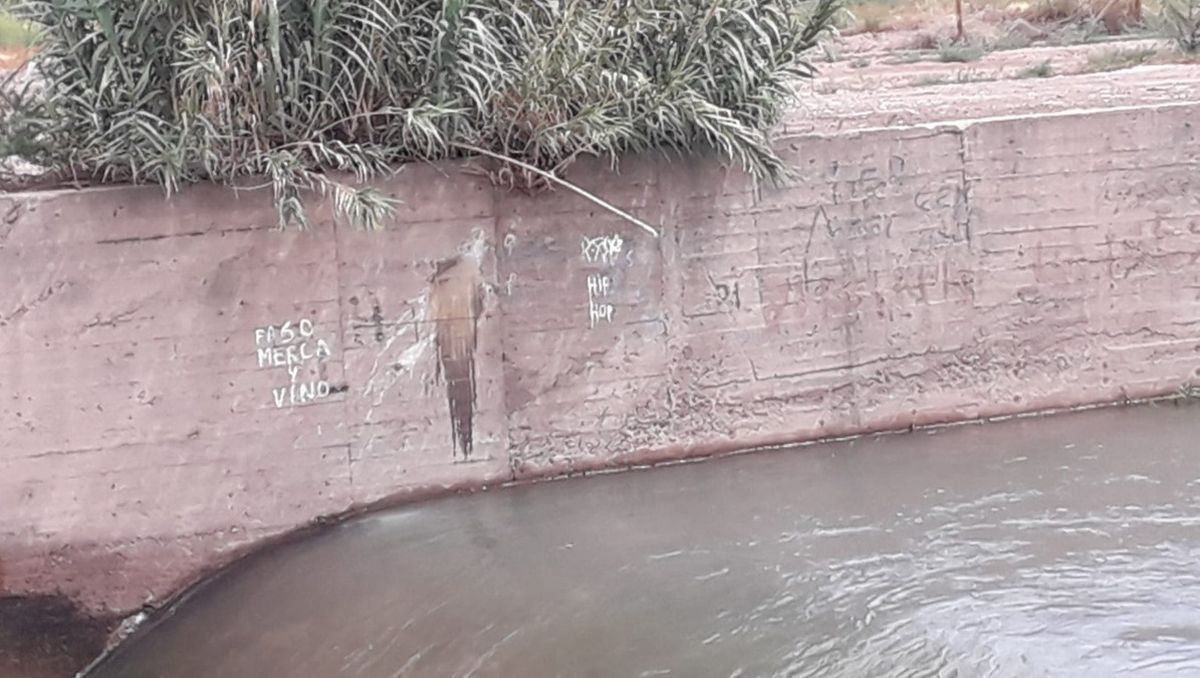 Uno de los paredones de la famosa Uno de los paredones de la famosa