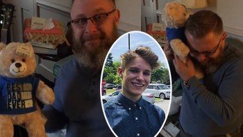 Donó el corazón de su hijo y recibió de regalo sorpresa sus latidos en un oso de peluche
