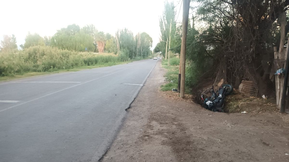 Un hombre murió en un accidente cuando manejaba una moto robada en Guaymallén