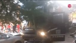El micro de River protagonizó un accidente en Tucumán.