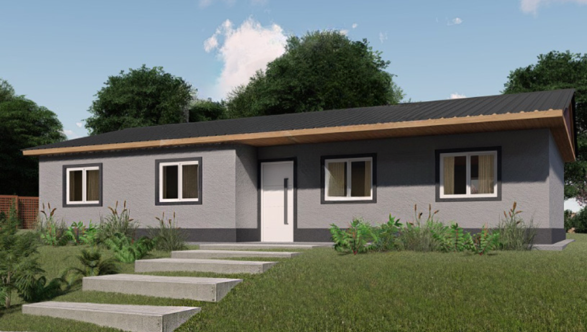 Cuatro dormitorios, porche y dos baños: así es la casa prefabricada que se vende a 10.050 dólares