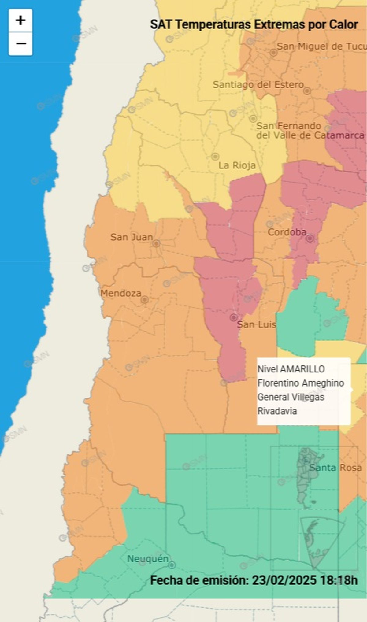 Toda la región de Cuyo se encuentra en alerta Toda la región de Cuyo se encuentra en alerta