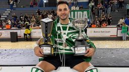 Facundo Navarro ganó el Mundial de Clubes de hockey sobre patines de San Juan con el Sporting de Portugal.