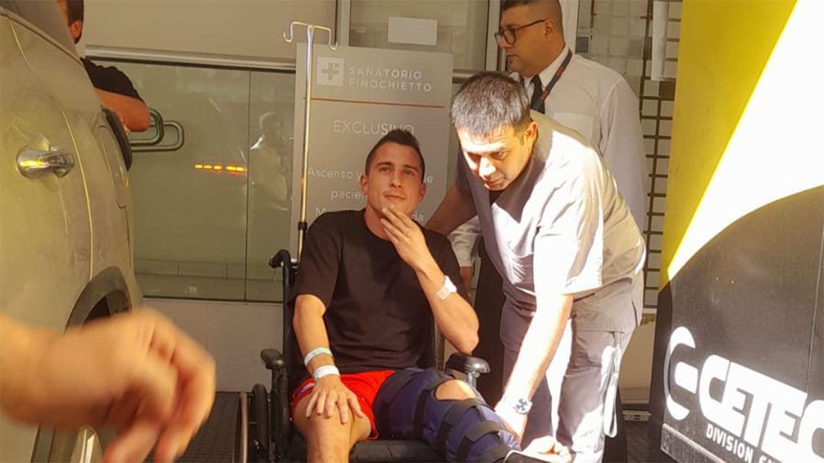 Luciano Cheche Sánchez sufrió una grave lesión.