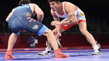 Agustín Destribats no pudo avanzar en lucha libre