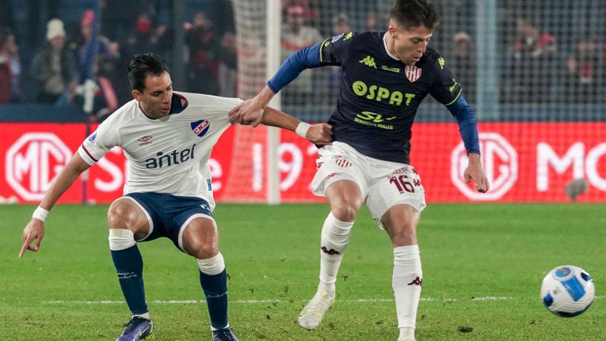 Nacional hizo la diferencia en la parte inicial ante Unión y va por el pase a cuartos de la Copa Sudamericana