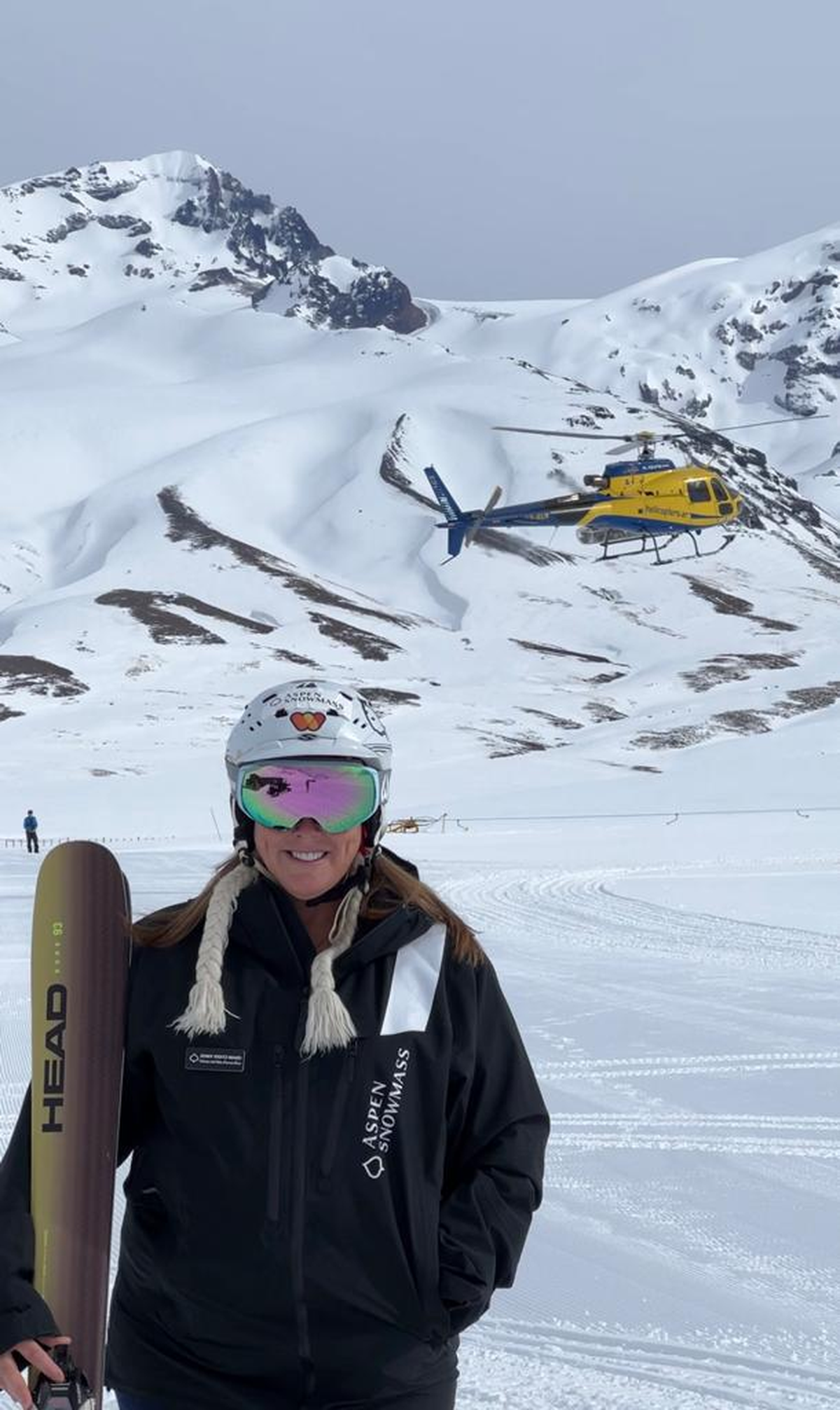 Jennifer Viditz-Ward en la nieve del complejo de esquí El Azufre, en Malargüe, donde disfrutó de las instalaciones. Jennifer Viditz-Ward en la nieve del complejo de esquí El Azufre, en Malargüe, donde disfrutó de las instalaciones.