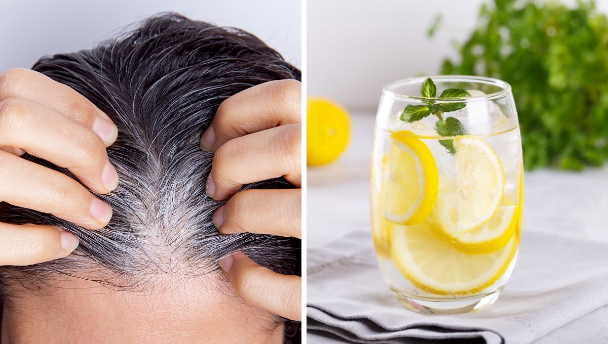 Cómo ocultar las canas en el pelo usando agua de limón