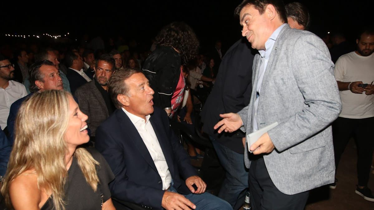 El reencuentro de Rodolfo Suarez y Omar de Marchi.