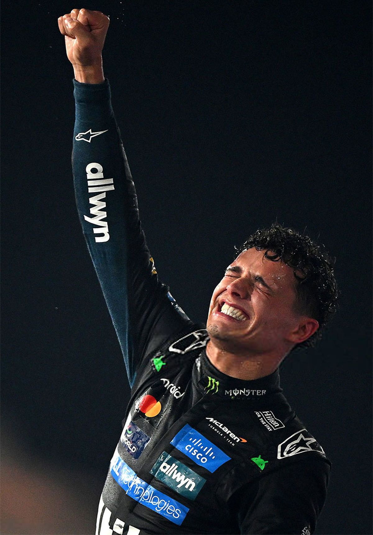 La gran emoción de Lando Norris.