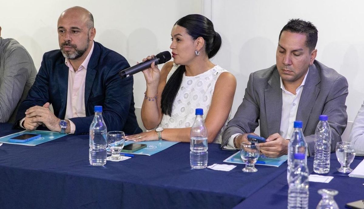 Tiene la palabra Flor Destéfanis, presidenta del PJ Mendoza e intendenta de Santa Rosa.