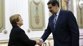 Bachelet le pidió a Maduro que libere a los opositores presos