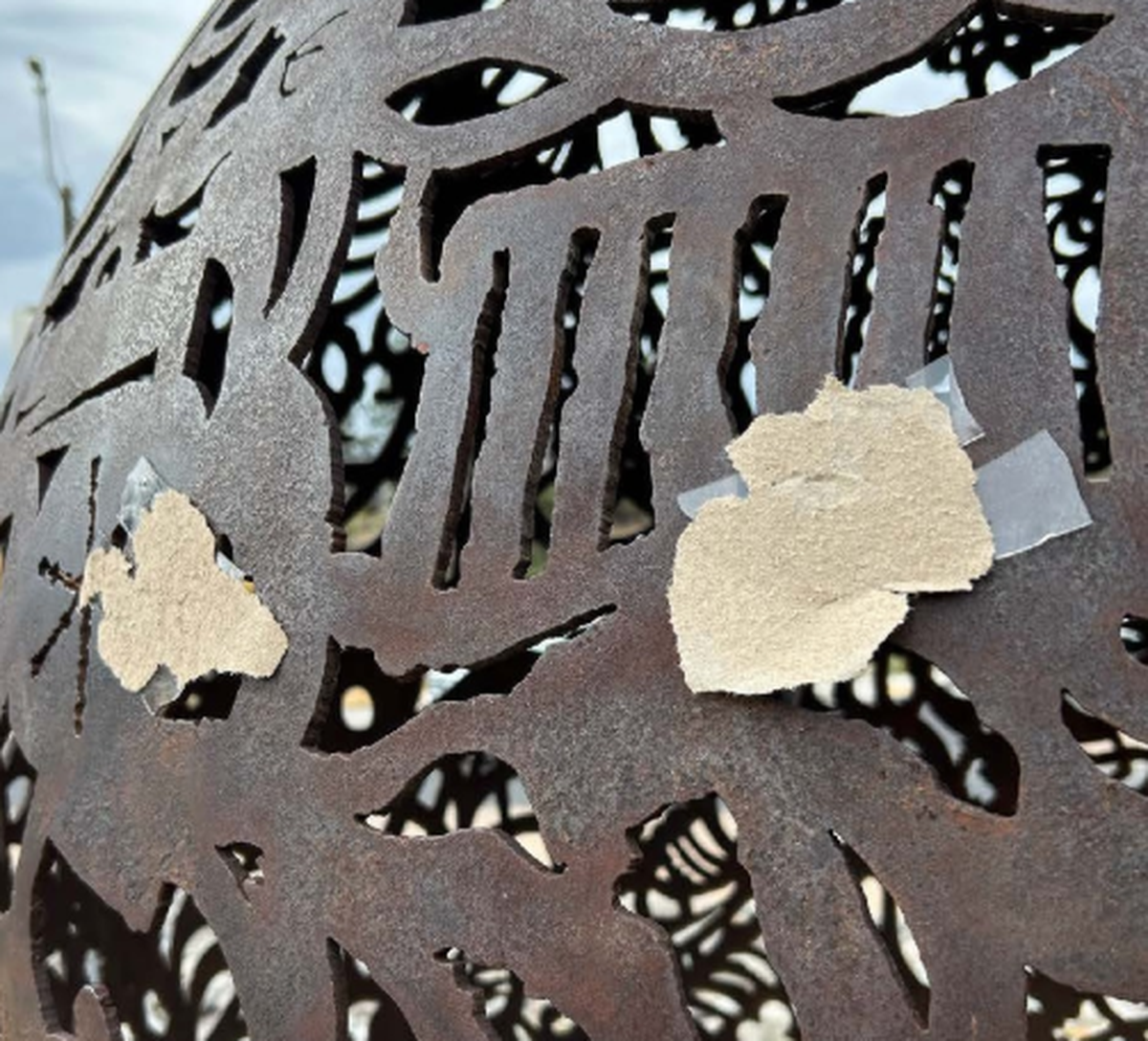 Así quedan las esculturas por el adherente que utilizan. Así quedan las esculturas por el adherente que utilizan.