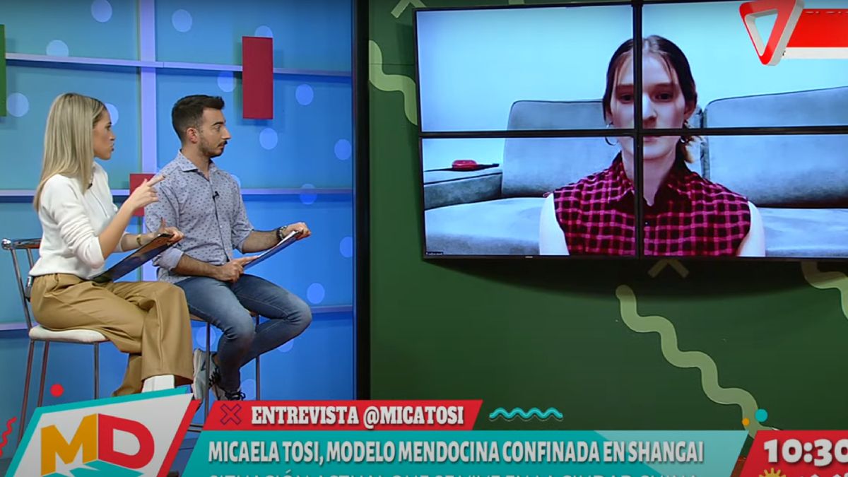 La modelo mendocina Micaela Tosi contó en El Siete las peripecias que sufre debido al confinamiento forzado en la ciudad china de Shanghái, por los casos de Covid-19.