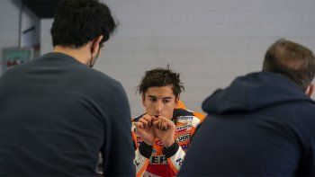 Marc Márquez se recuperó y giró con una gran moto en Montmeló