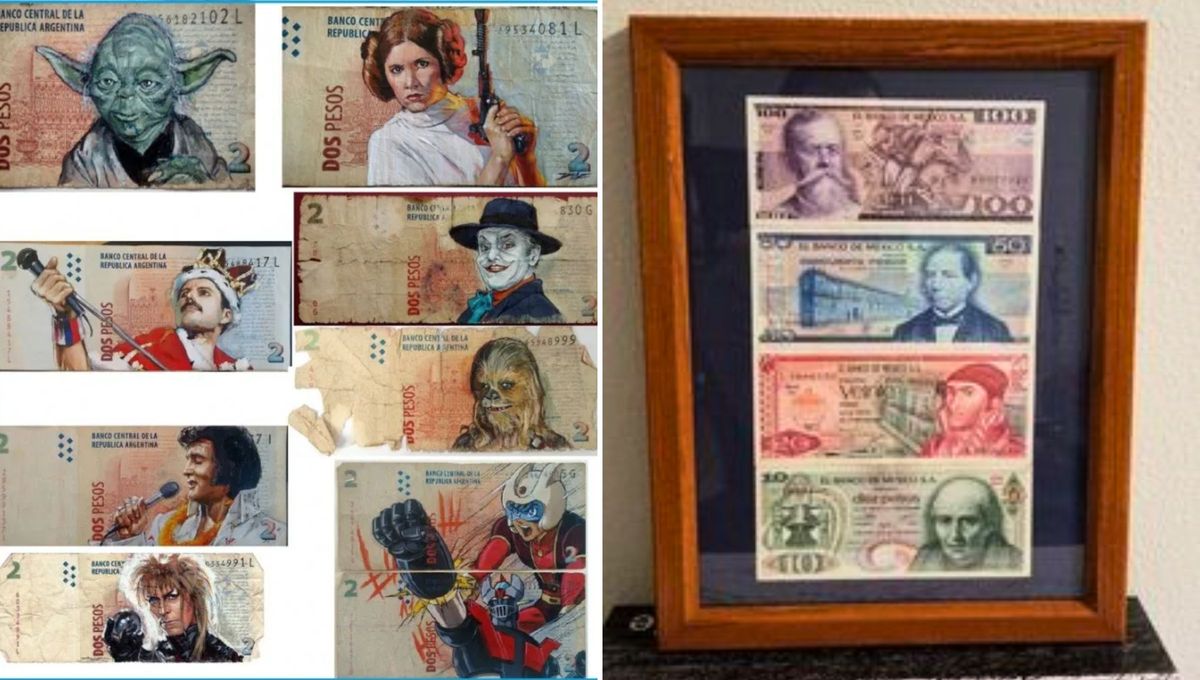Podés decorar el billete como más te guste y ponerlo en un recuadro o mesada vidriada Podés decorar el billete como más te guste y ponerlo en un recuadro o mesada vidriada