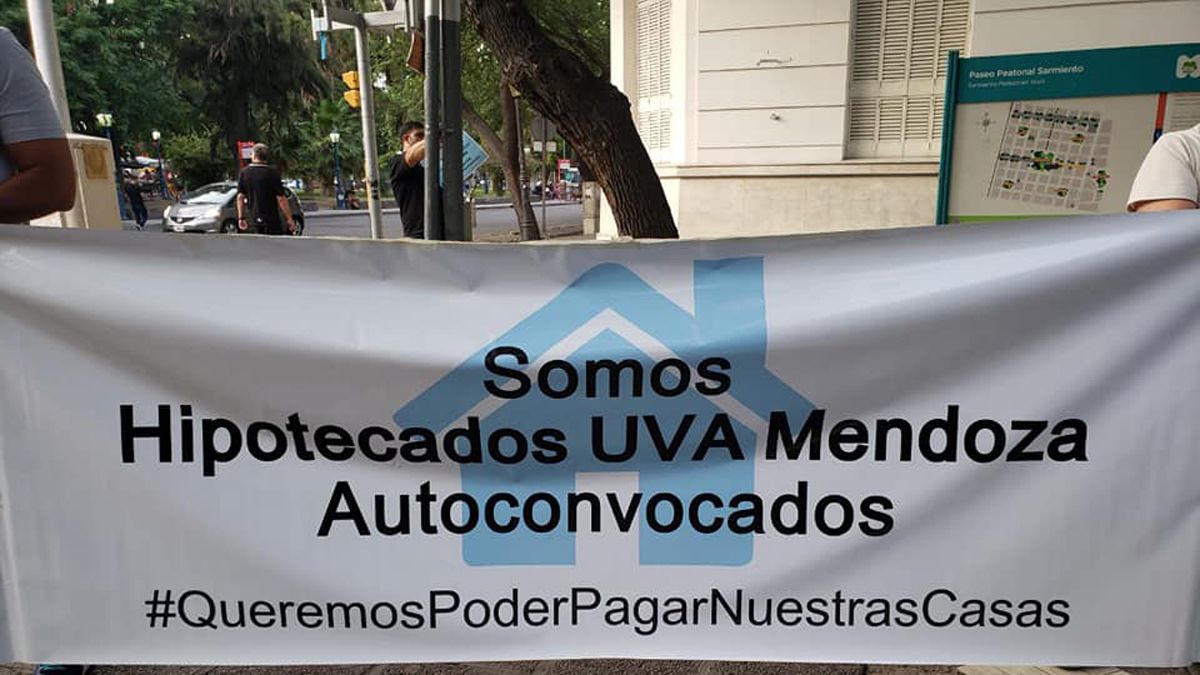 En Mendoza, los hipotecados UVA han hecho manifestaciones para que se cambien los criterios.