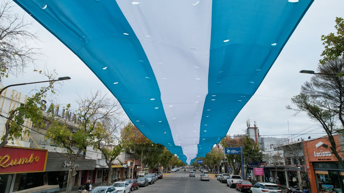 La bandera se confeccionó por costureras que fueron uniendo los pedazos de tela en menos de 10 días, Hoy, Alvear tiene la bandera más grande del país. La bandera se confeccionó por costureras que fueron uniendo los pedazos de tela en menos de 10 días, Hoy, Alvear tiene la bandera más grande del país.