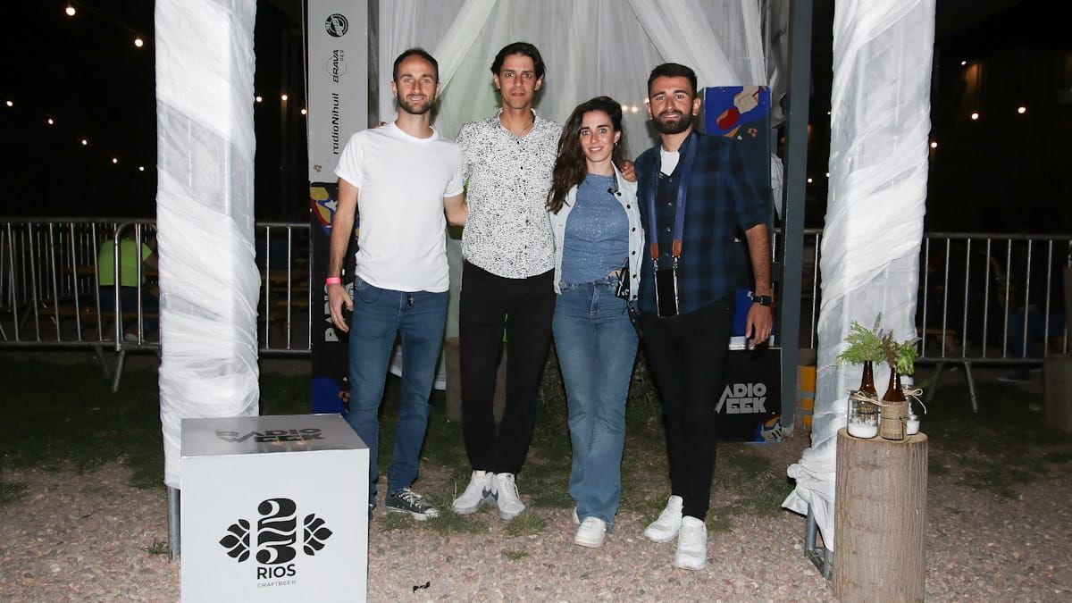 Mauricio Nahim, Sebastián Palma, Agostina Martoni y Matías Arrieta, el equipo de Marketing del Grupo América.