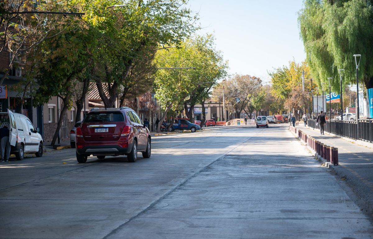 La calle Morón tendrá doble sentido entre San Martín y Morón. Otra parte de la calle está en obra.