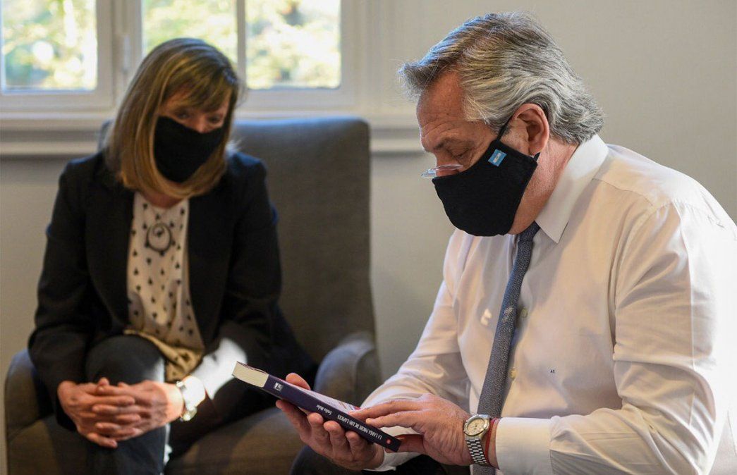 El presidente Alberto Fernández recibió en la residencia de Olivos a Emilce Moler, sobreviviente de La Noche de los Lápices.