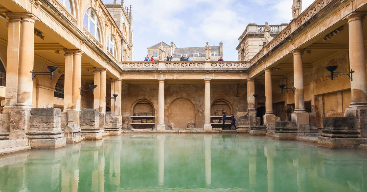 Termas romanas en la ciudad de Bath