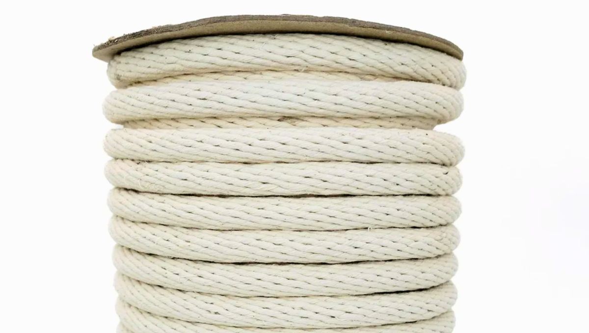 Enrollando cordones puedes crear una canasta para el pan en poco tiempo.&nbsp;