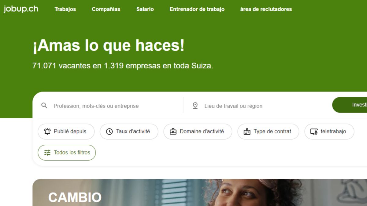 Viajes. Jobup es una de las plataformas más utilizadas para encontrar trabajo en Suiza. Viajes. Jobup es una de las plataformas más utilizadas para encontrar trabajo en Suiza.