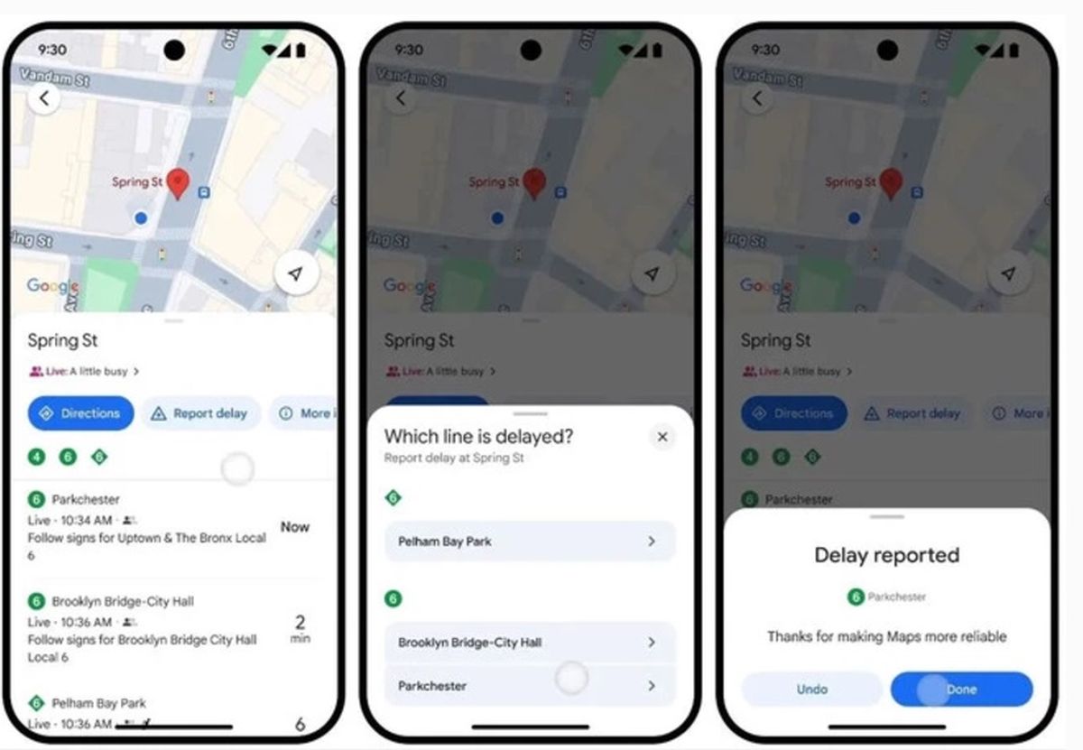 Google Maps ahora ofrece un informe de retraso del transporte público. Google Maps ahora ofrece un informe de retraso del transporte público.