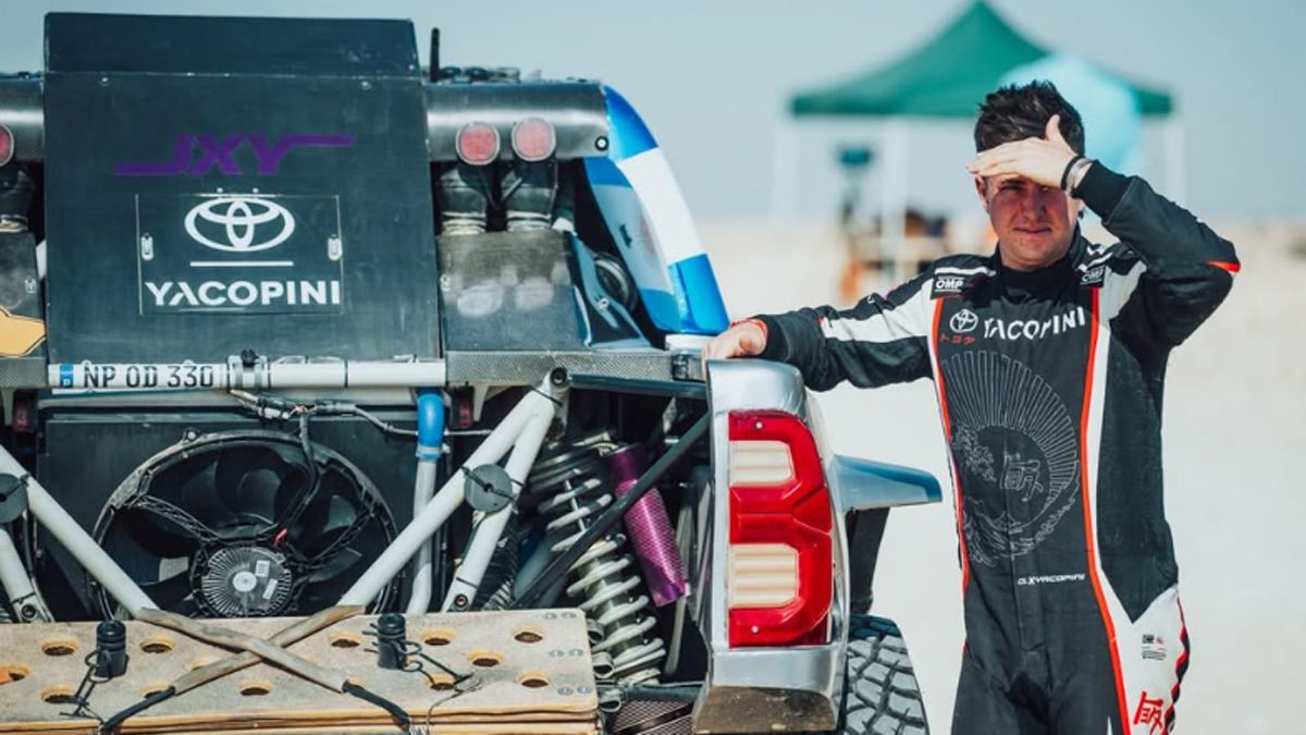 Juan Cruz Yacopini estaba preparando su sexto Dakar y el primero con el Toyota Gazoo Racing South Africa.