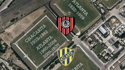 La calle más caliente del fútbol argentino: dos estadios