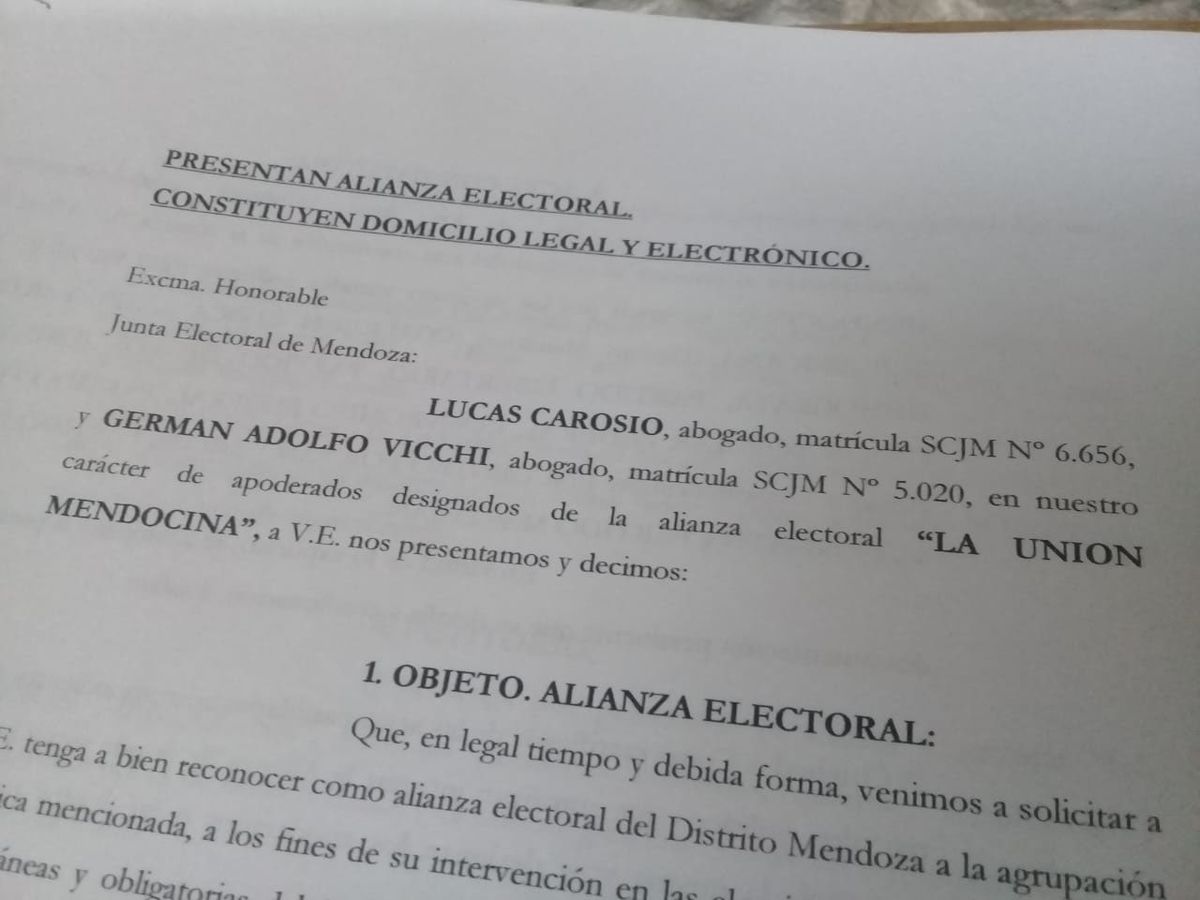 Se presentó la alianza electoral La Unión Mendocina, de Omar De Marchi y Jorge Difonso. ¿Comprondan juntos la fórmula para la gobernación?