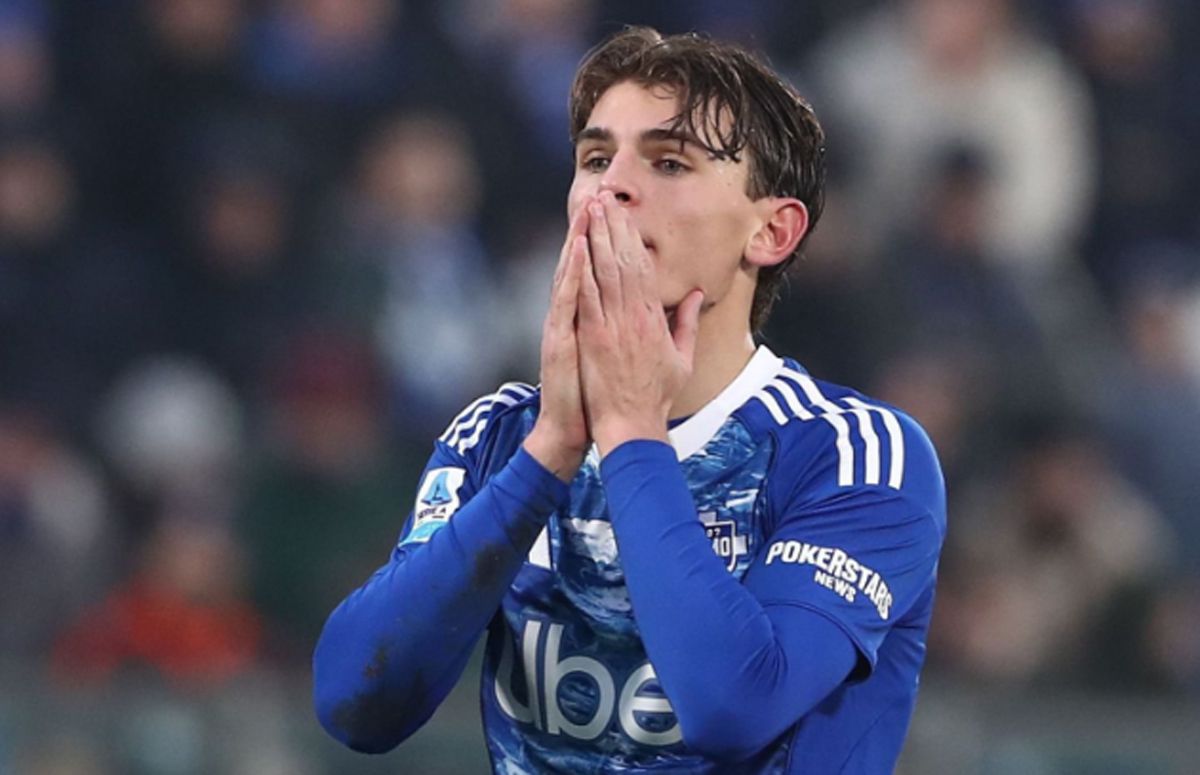 Lágrimas de crack: Nico Paz se fue llorando tras el empate del Como en la Serie A