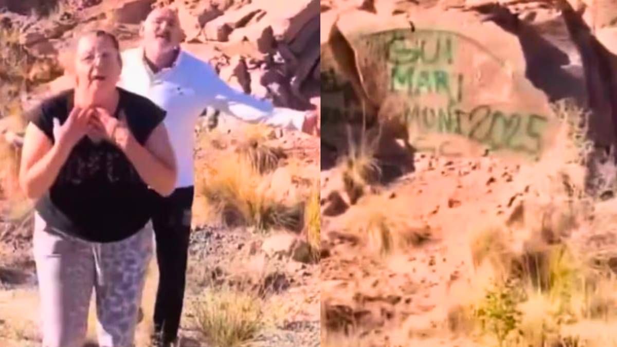 Dos turistas que vandalizaron rocas en Potrerillos fueron repudiados por los mendocinos y por la vicegobernadora Hebe Casado
