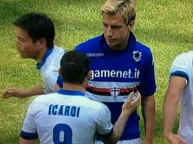 Maxi López le negó el saludo a Mauro Icardi