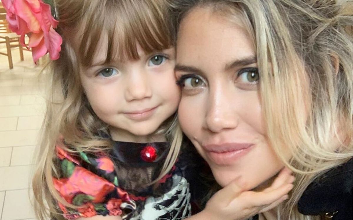 Qué hizo Wanda Nara en el reencuentro con sus hijas: las fotos