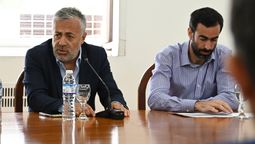 El gobernador Alfredo Cornejo y el ministro de Hacienda, Víctor Fayad. El gobernador Alfredo Cornejo y el ministro de Hacienda, Víctor Fayad.