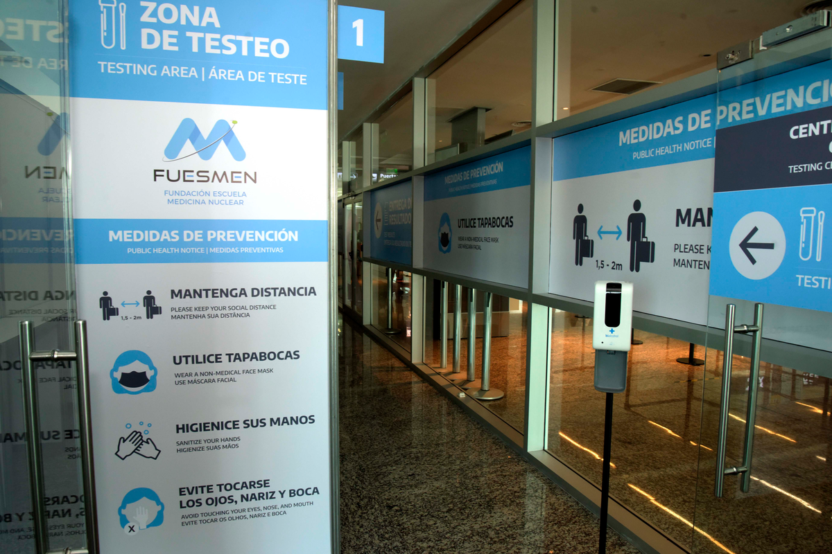 El centro de testeo en El Plumerillo.