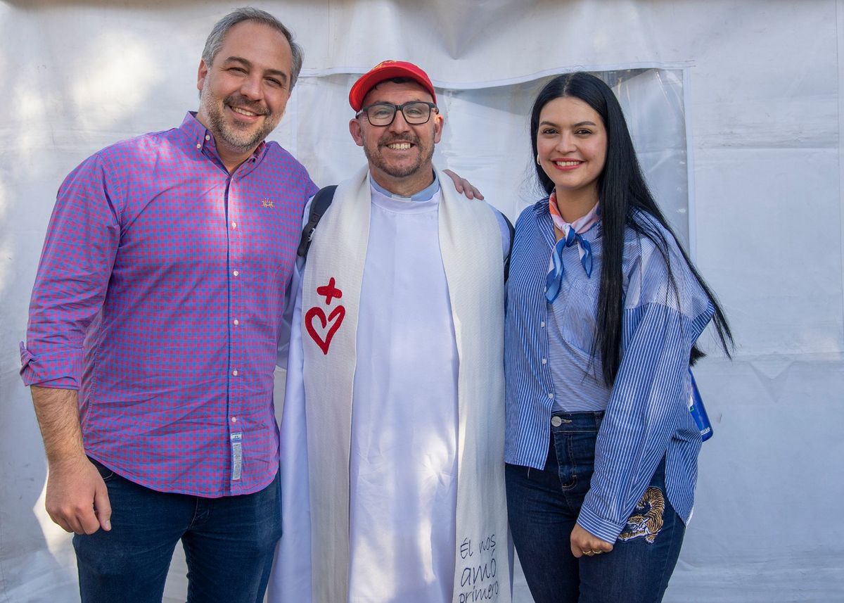 Stevanato y Destéfanis compartieron una celebración tradicional.