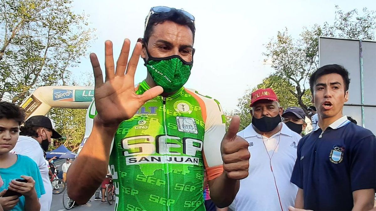 El bonaerense logró su sexta Vuelta de Mendoza. (Foto Gabriel Sotelo/UNO).